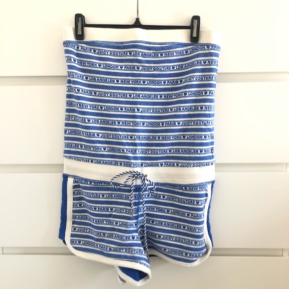 Juicy Couture Blue&White Romper Medium